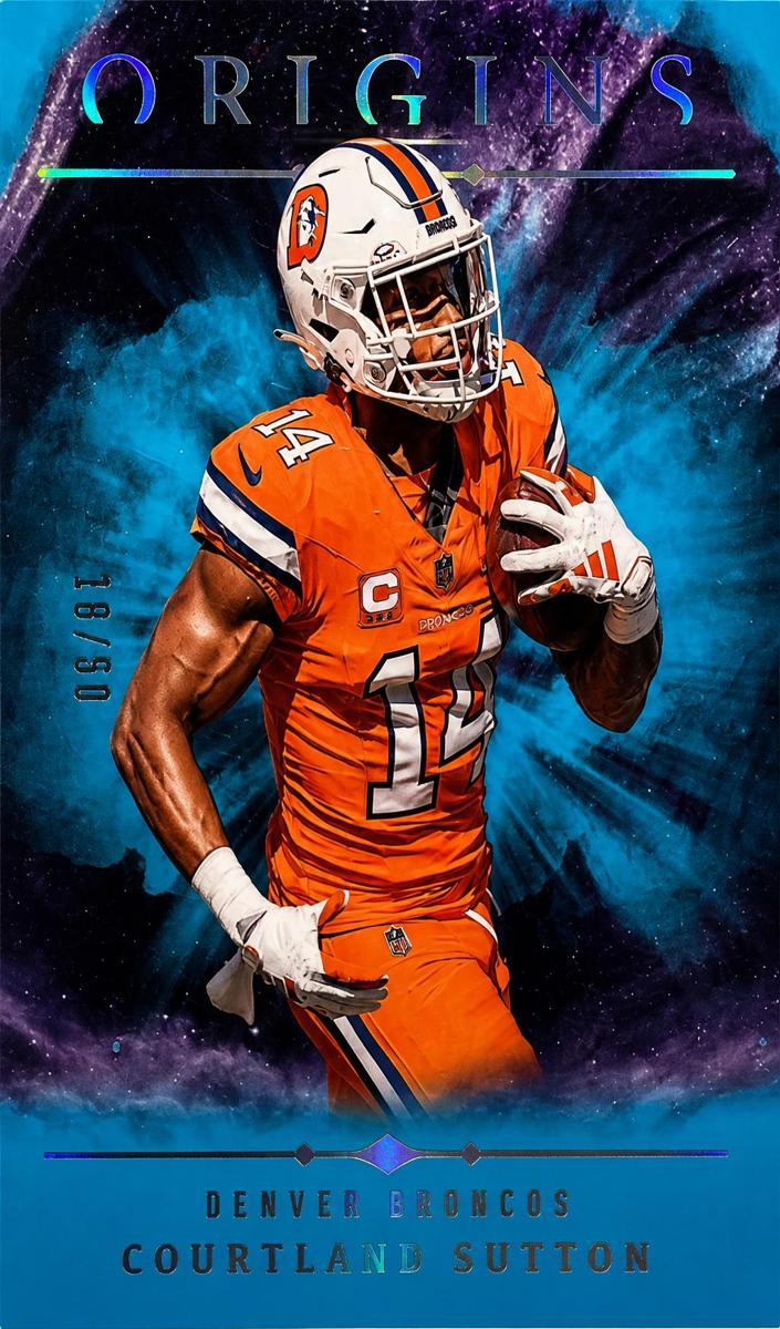 2024 Panini Origins Football Turquoise Courtland Sutton #14