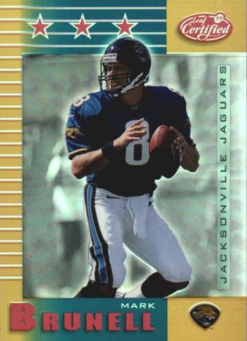 1999 Leaf Certified Football Mirror Gold Mark Brunell #162