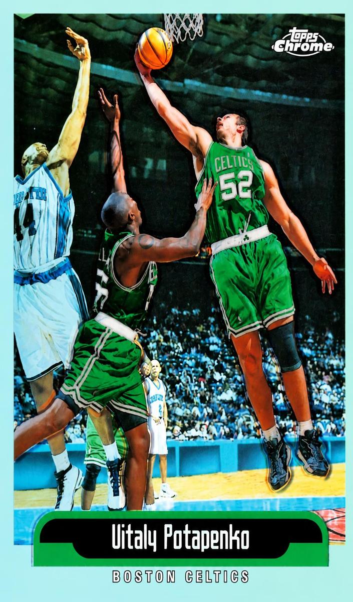 1999 Topps Chrome Basketball Refractor Vitaly Potapenko #208