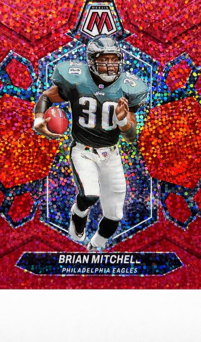 2024 Panini Mosaic Football Red Sparkle Brian Mitchell #227