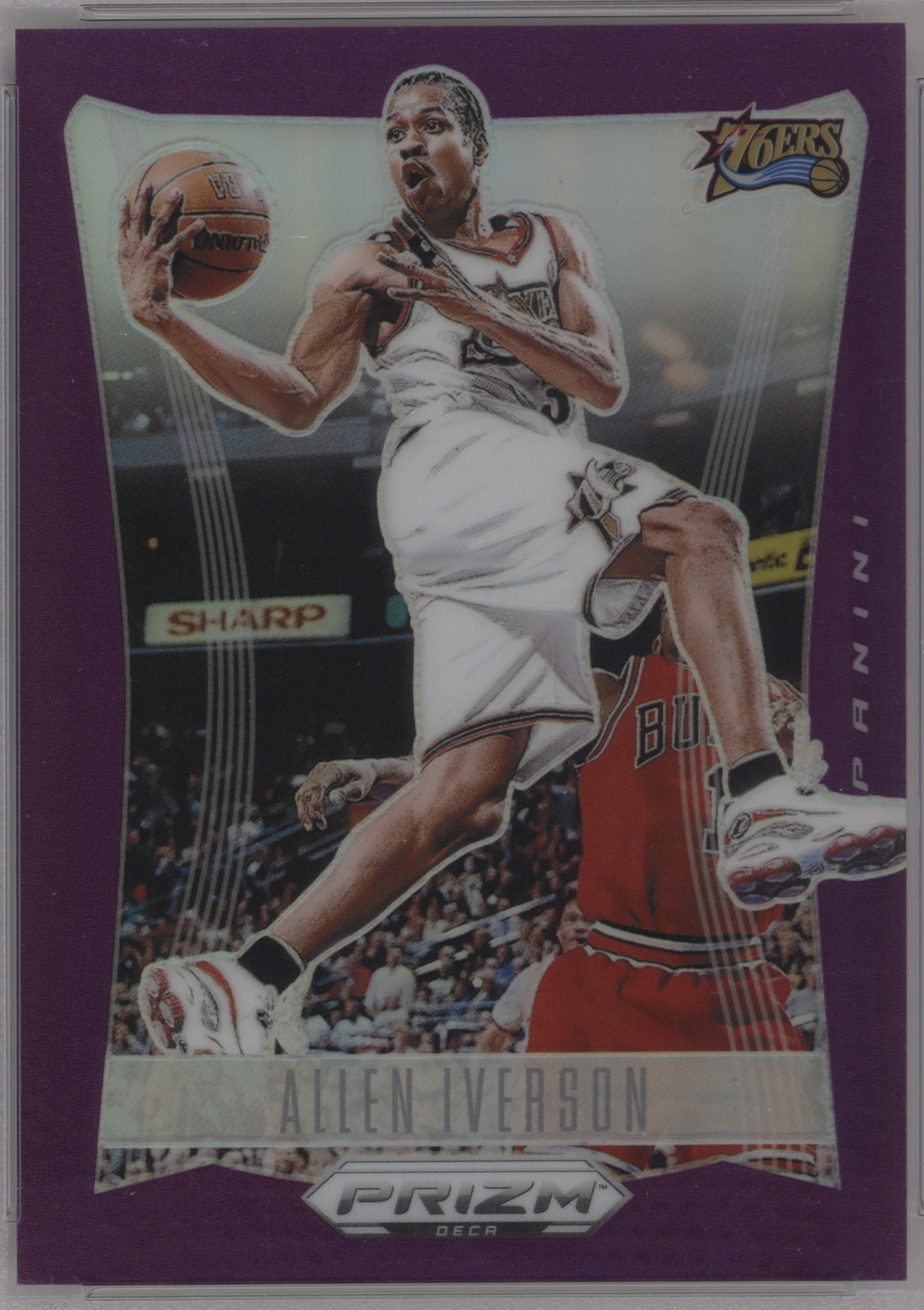 2023 Panini Prizm Deca Basketball Purple Allen Iverson #46