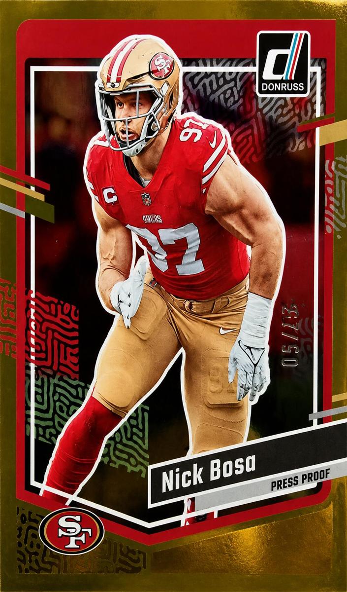 2023 Panini Donruss Football Press Proof Gold Nick Bosa #272