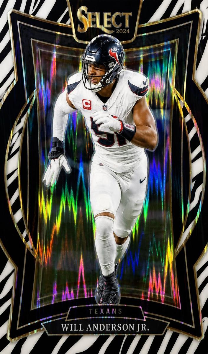 2024 Panini Select Football Zebra Shock Will Anderson Jr. #100