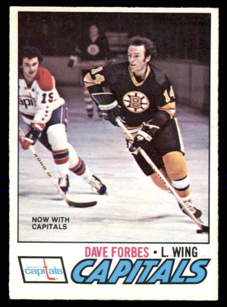 1977 O-Pee-Chee Hockey Dave Forbes #143 PSA 8