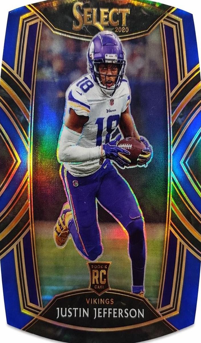 2020 Panini Select Football Purple Die-Cut Prizm Justin Jefferson #261 SGC 9.5