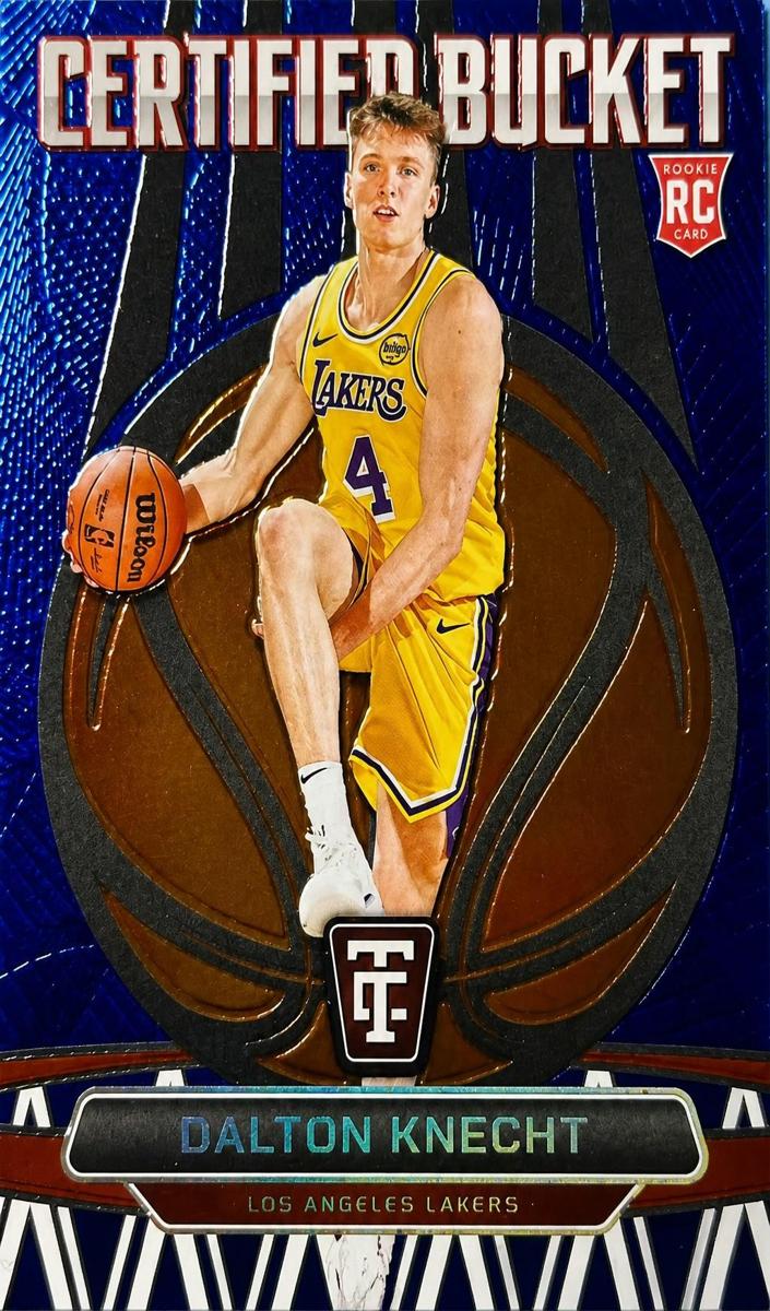 2024 Panini Totally Certified Basketball Mirror Blue Dalton Knecht #7