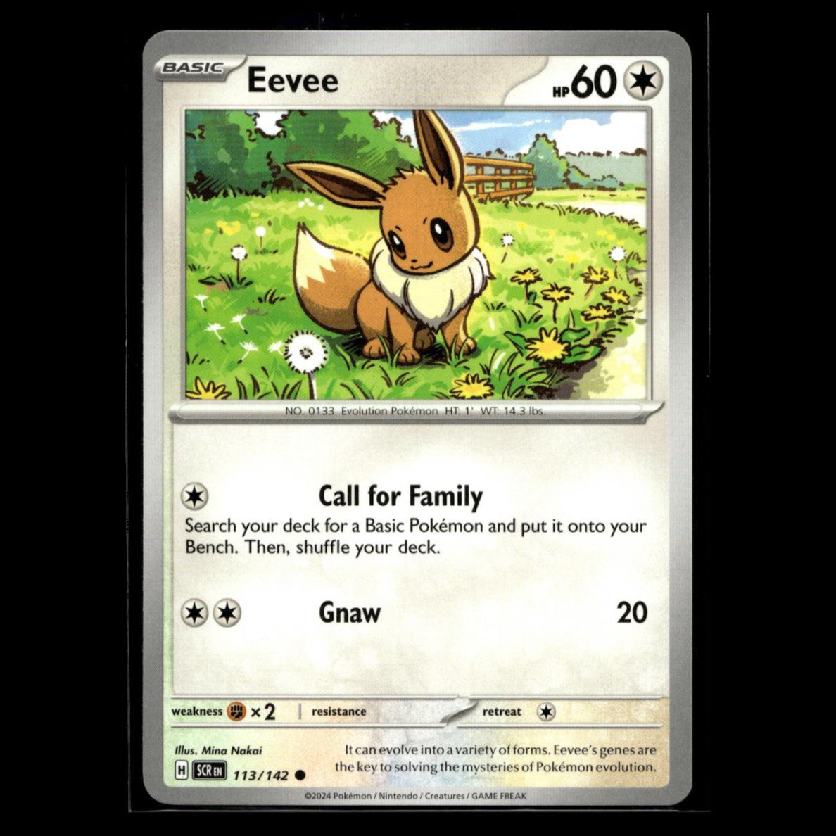 2024 Pokemon Scarlet & Violet Stellar Crown Eevee #113 PSA 9