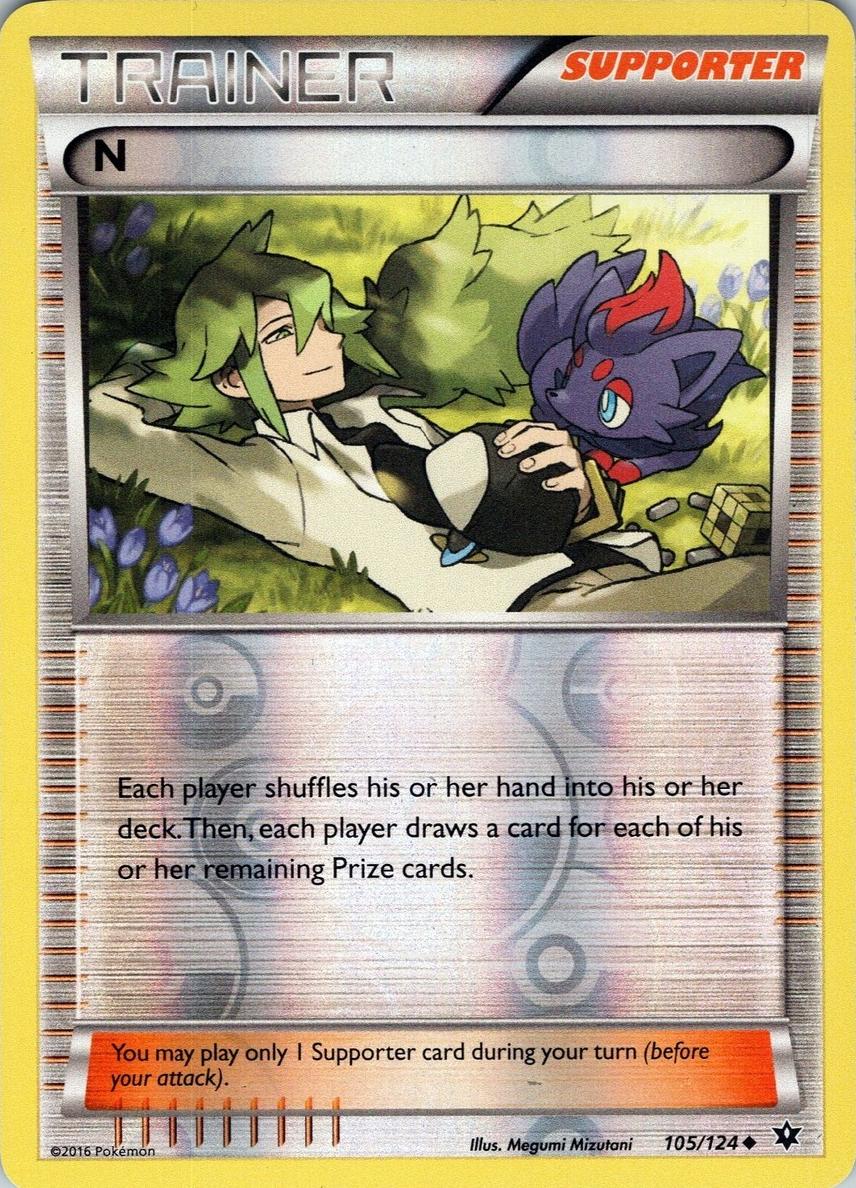 2016 Pokemon XY Fates Collide Reverse Foil N #105 CGC 8.5