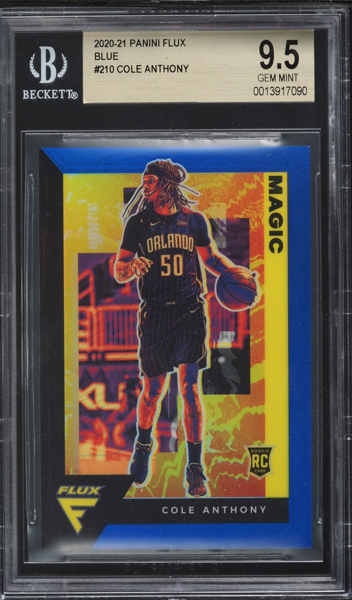 2020 Panini Flux Basketball Blue Cole Anthony #210 SGC 10