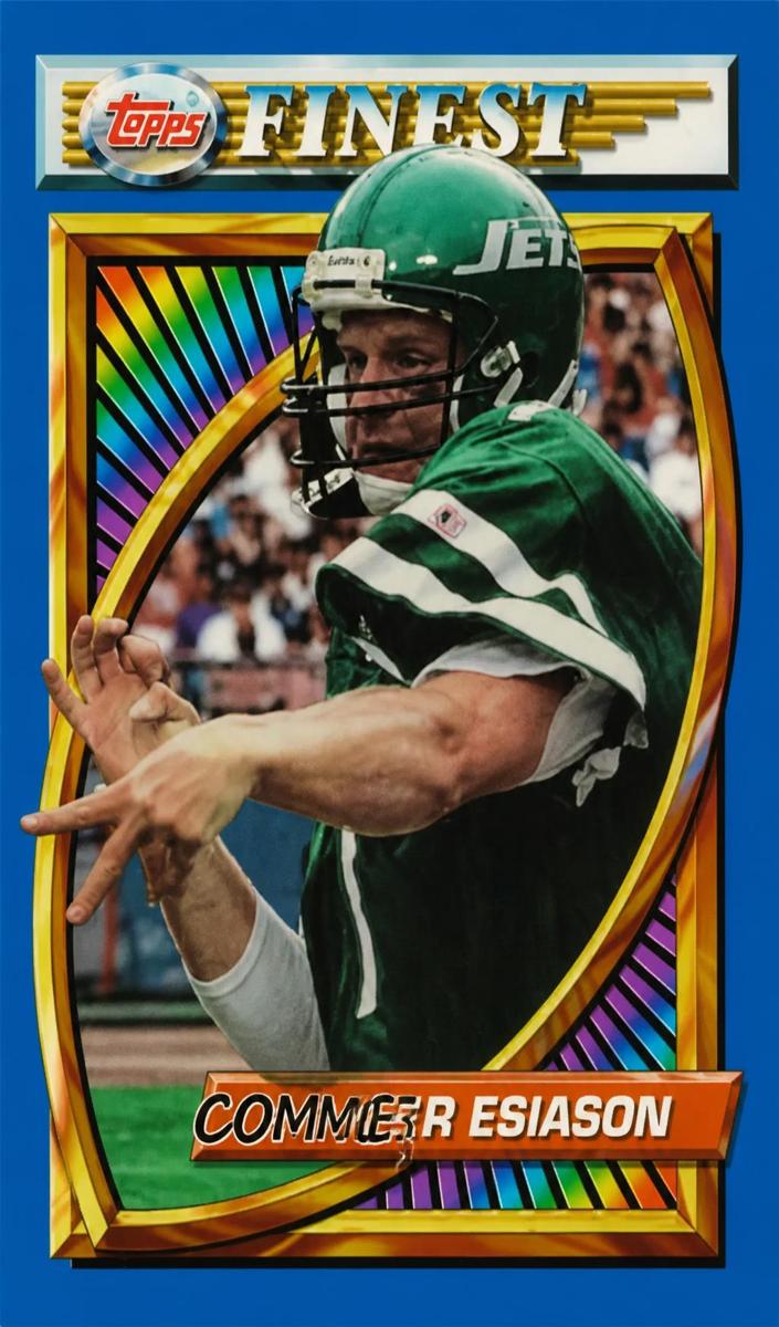 1994 Topps Finest Football Refractor Boomer Esiason #99 PSA 8
