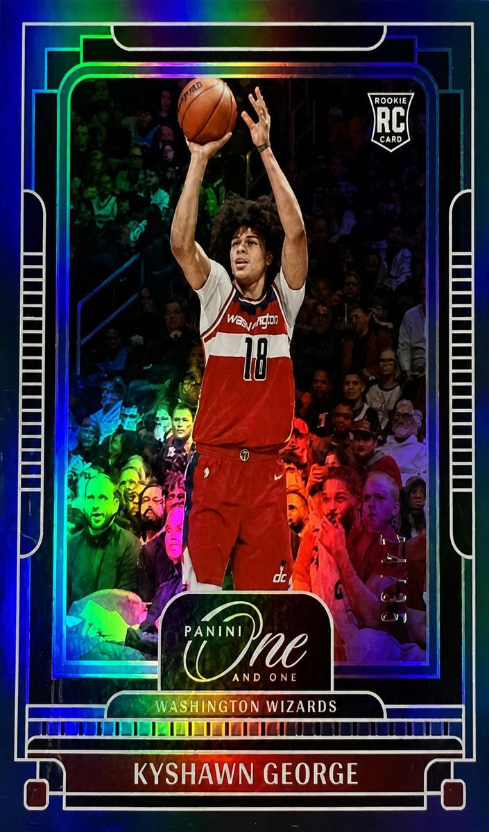 2024 Panini One and One Basketball Blue Kyshawn George #118 PSA 9