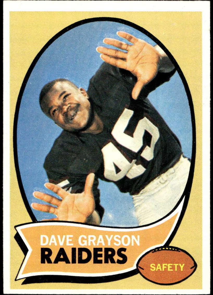 1970 Topps Football Dave Grayson #31 PSA 8