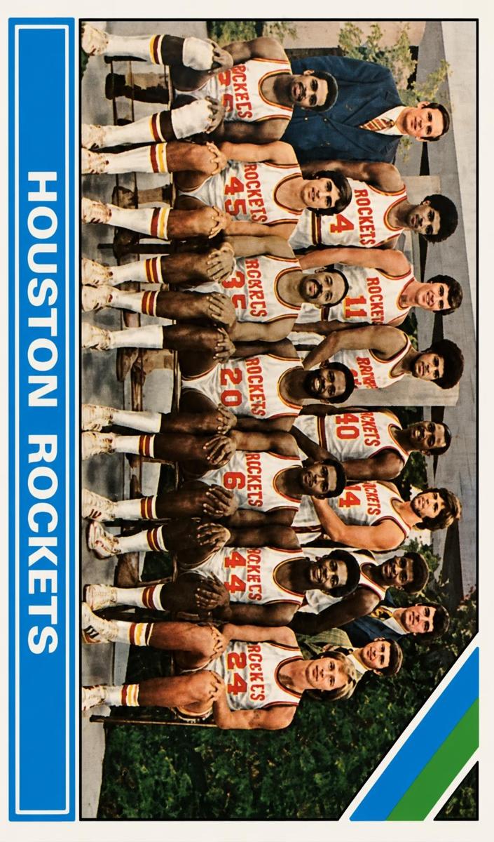 1975 Topps Basketball Houston Rockets #210