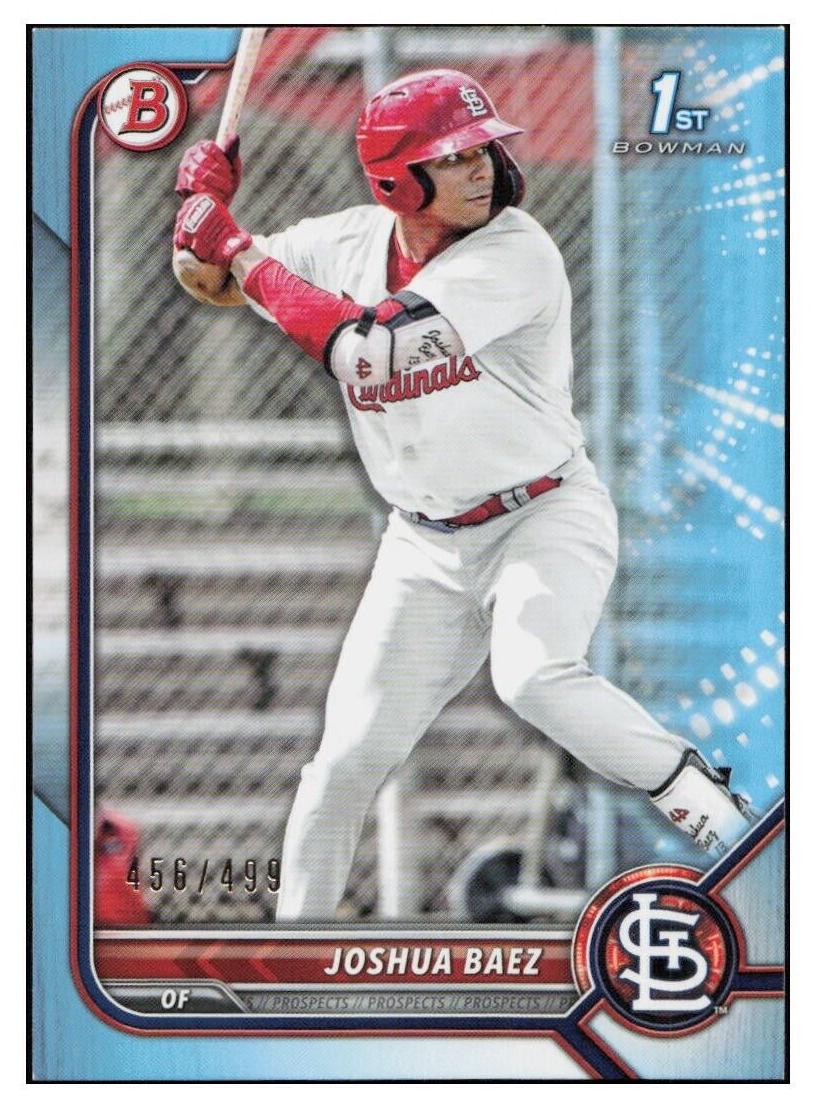 2022 Bowman Prospects Baseball Sky Blue Joshua Baez #BP-112 PSA 9