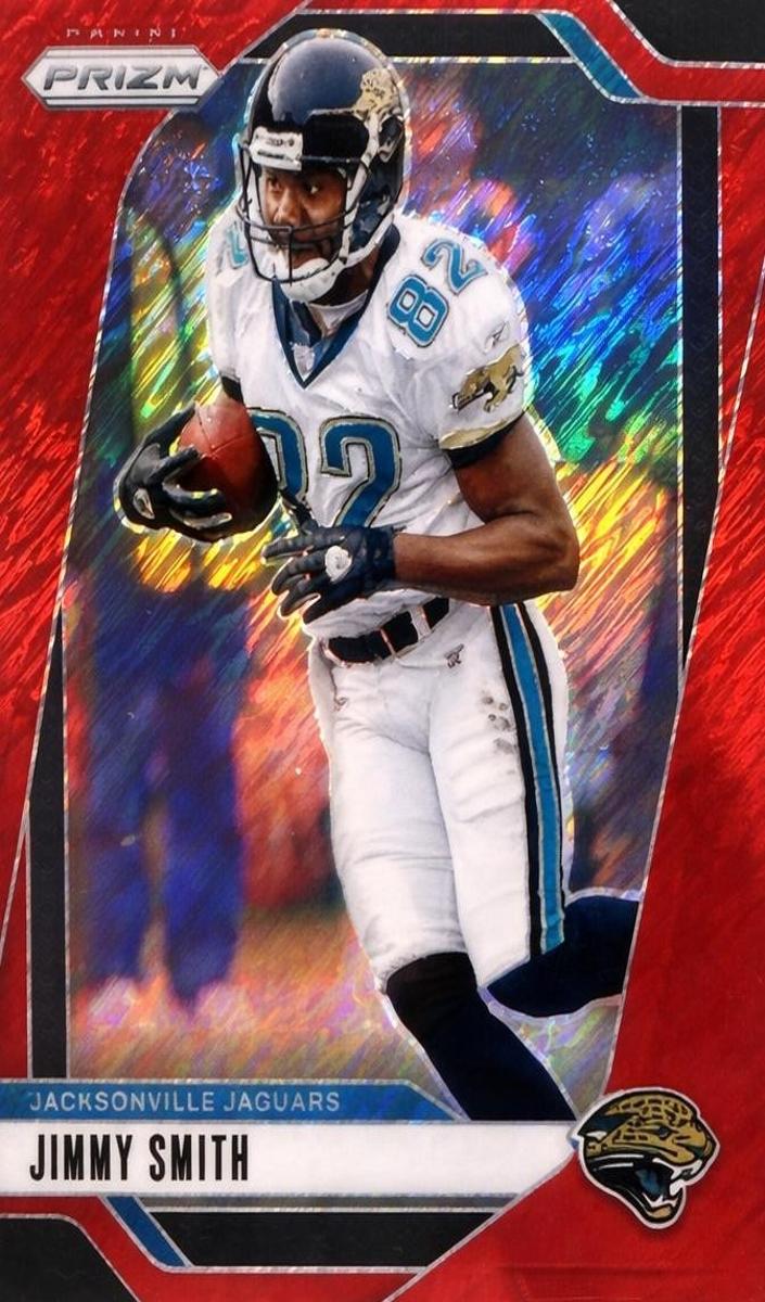 2024 Panini Prizm Football Red Shimmer Jimmy Smith #135