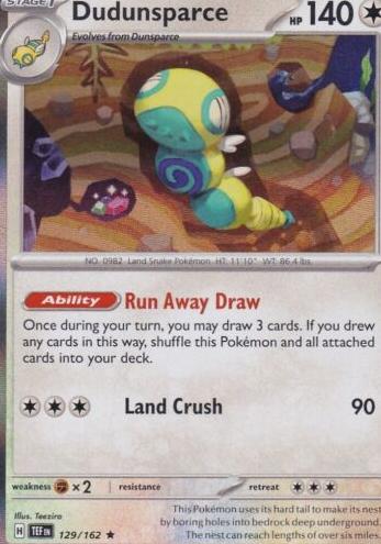 2024 Pokemon Scarlet & Violet Temporal Forces Dudunsparce #129