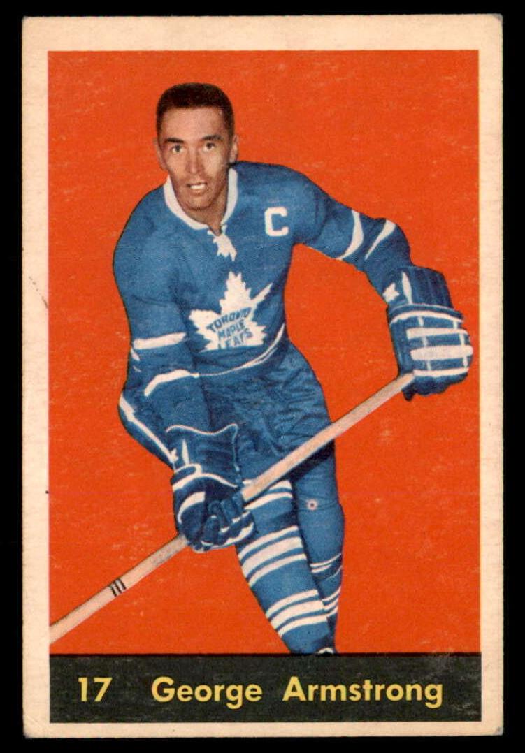 1960 Parkhurst Hockey George Armstrong #17 PSA 8
