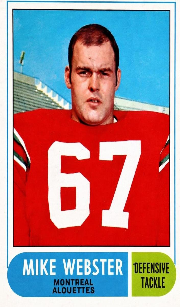 1968 O-Pee-Chee CFL Football Mike Webster #3