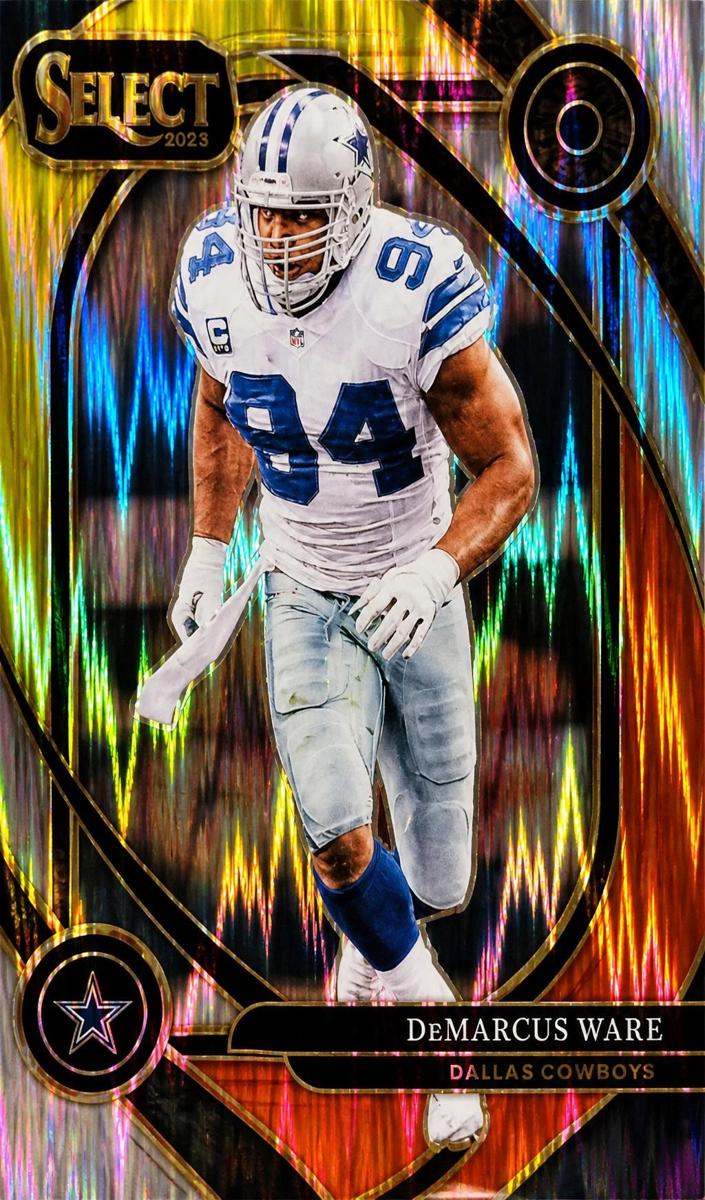 2024 Panini Select Football Red and Yellow Shock DeMarcus Ware #247