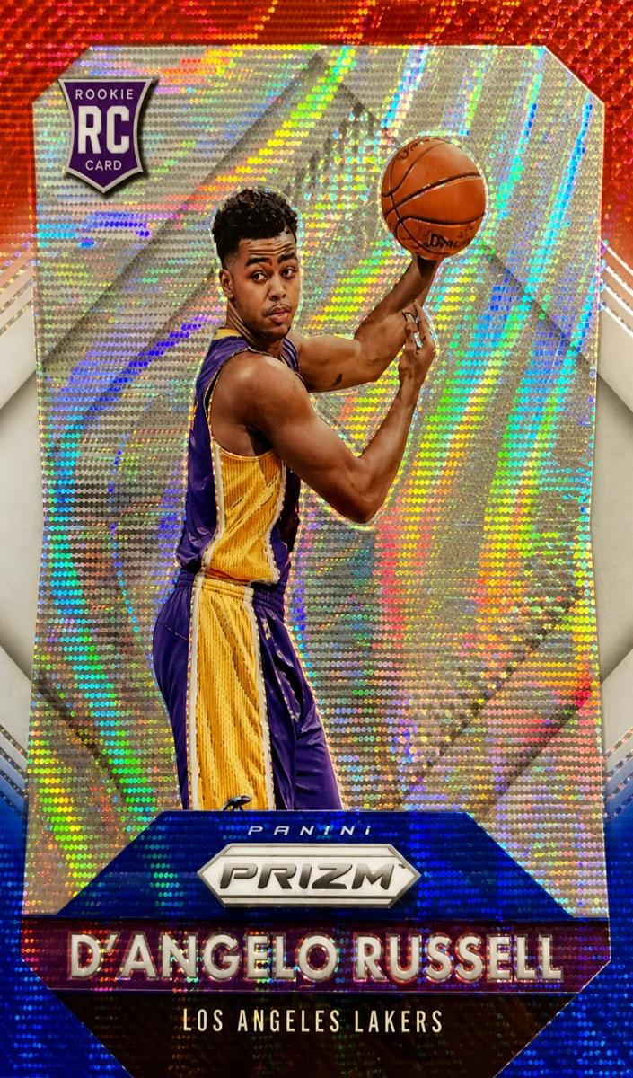 2015 Panini Prizm Basketball Red White Blue Prizms D'Angelo Russell #322 PSA 10