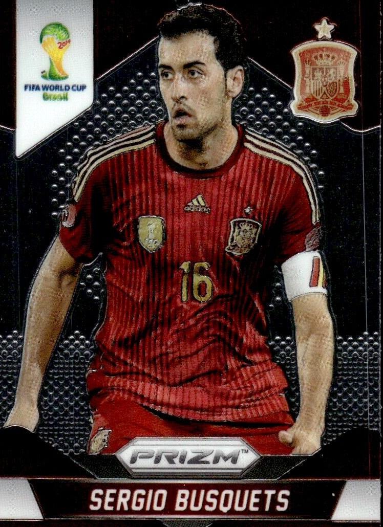 2014 Panini Prizm World Cup Soccer Sergio Busquets #174 PSA 9