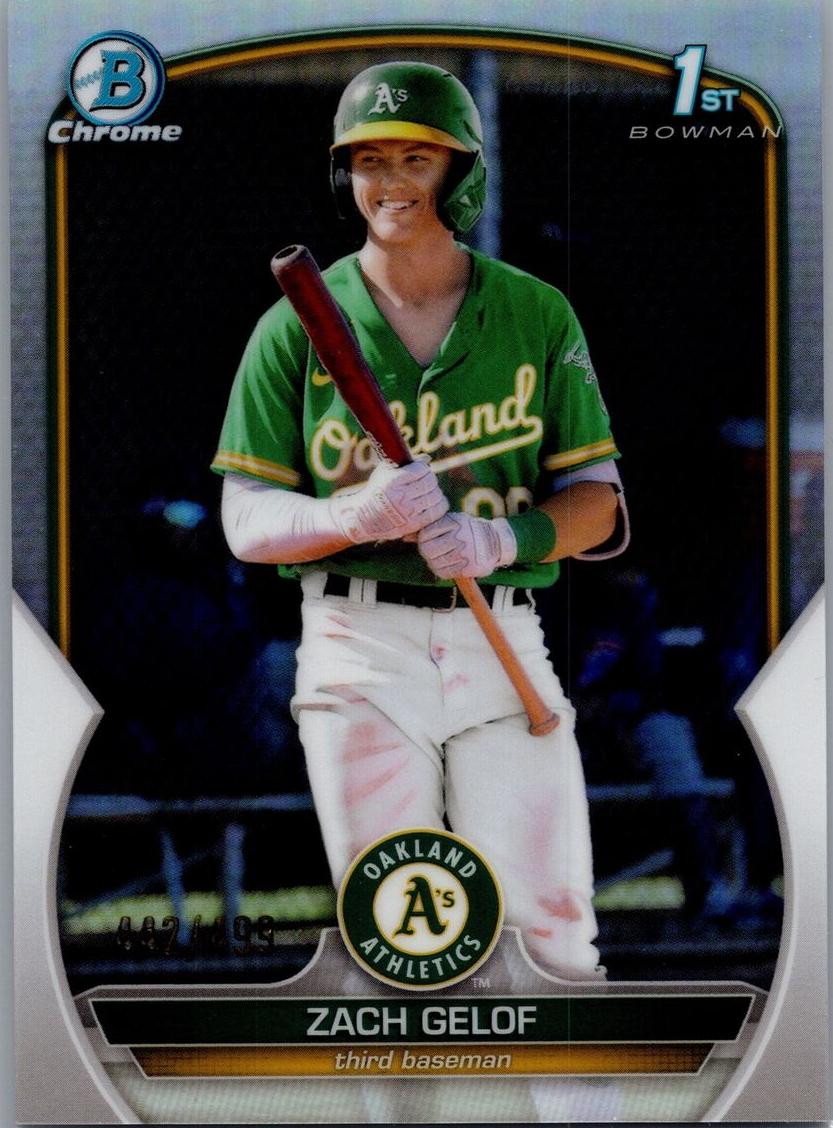 2023 Bowman Chrome Prospects Baseball Refractor Zack Gelof #BCP-1 PSA 10