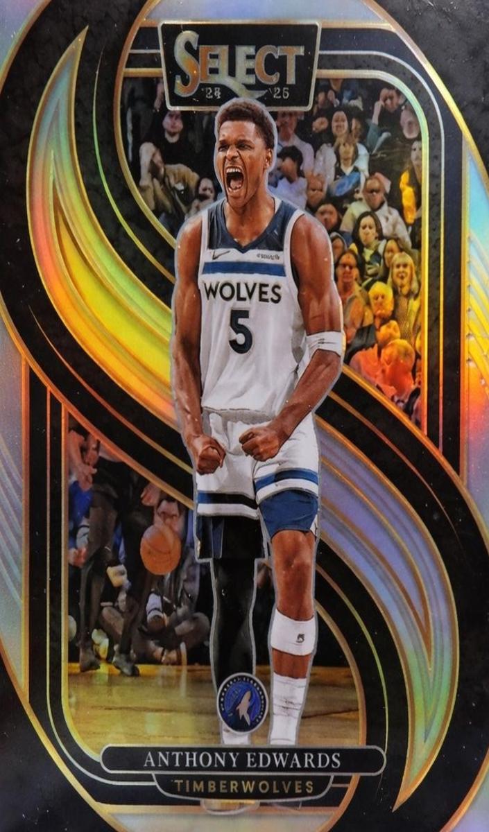 2024 Panini Select Basketball Silver Anthony Edwards #130