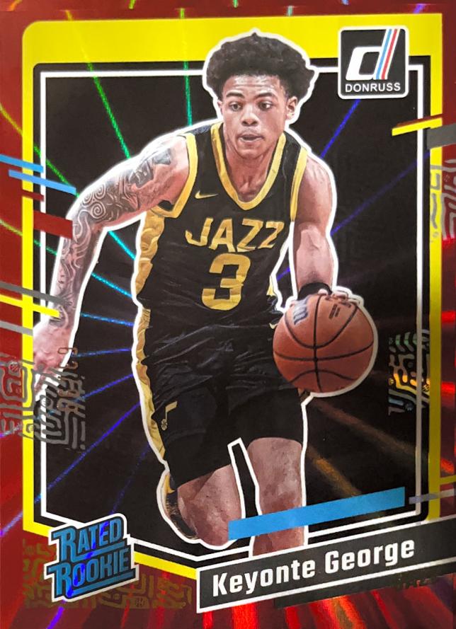 2023 Panini Donruss Basketball Holo Red Laser Keyonte George #244