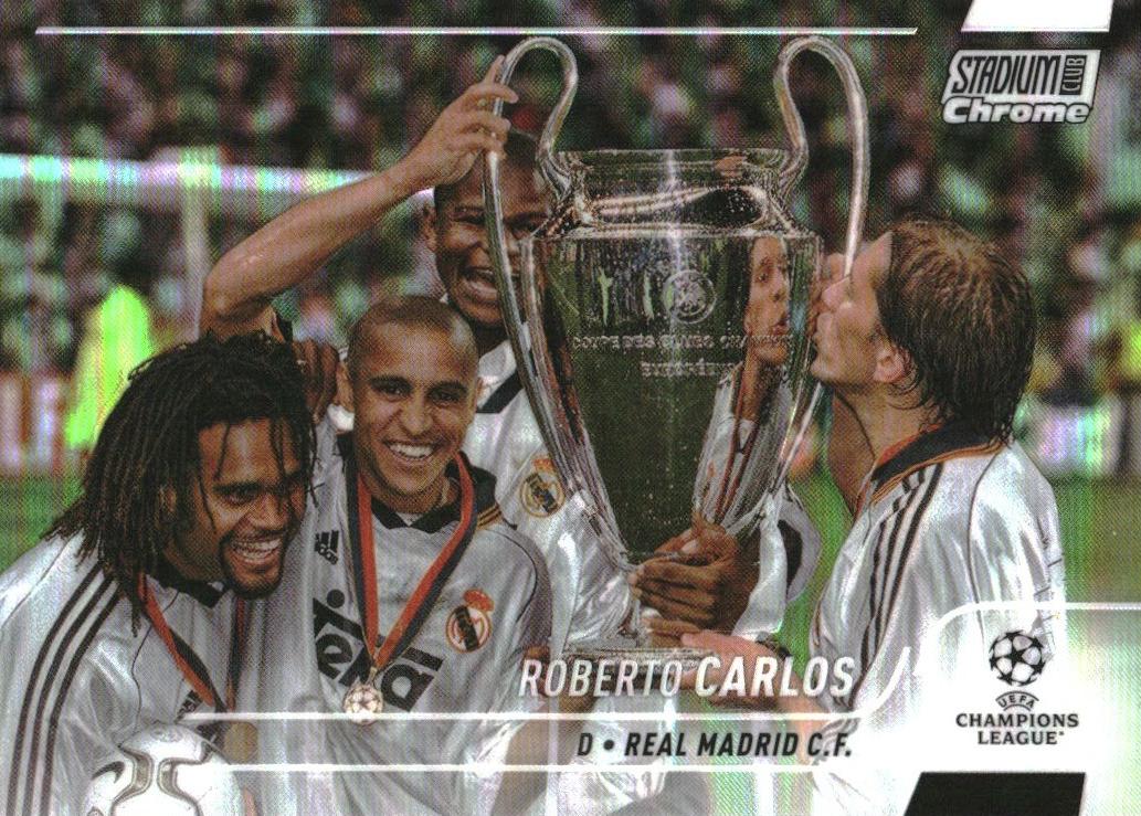 2021 Topps Stadium Club Chrome UEFA Champions League Soccer Refractor Roberto Carlos #57