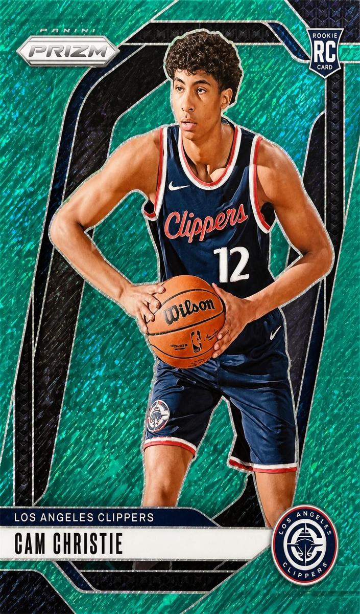 2024 Panini Prizm Basketball Green Shimmer FOTL Cam Christie #242