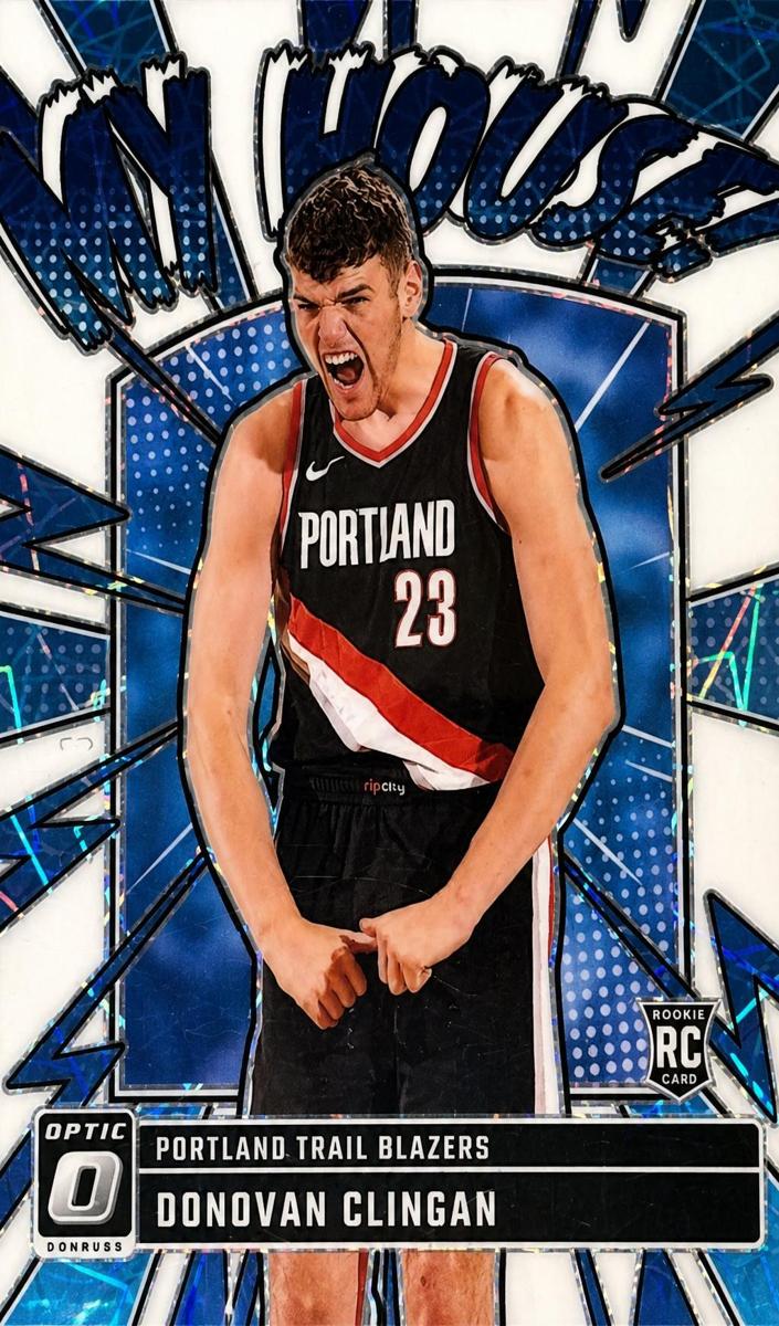 2024 Donruss Optic Basketball White Velocity Donovan Clingan #1
