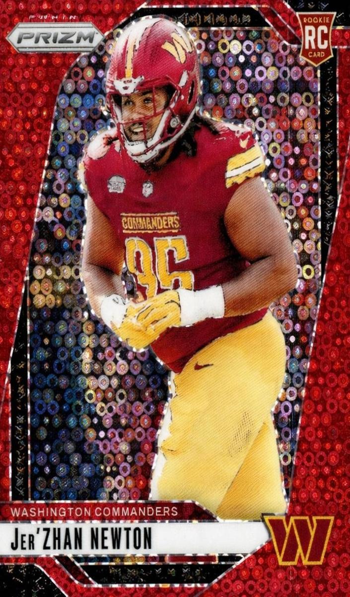 2024 Panini Prizm Football No Huddle Red Jer'Zhan Newton #351 PSA 9