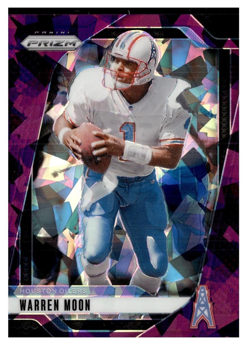 2024 Panini Prizm Football Purple Ice Warren Moon #298