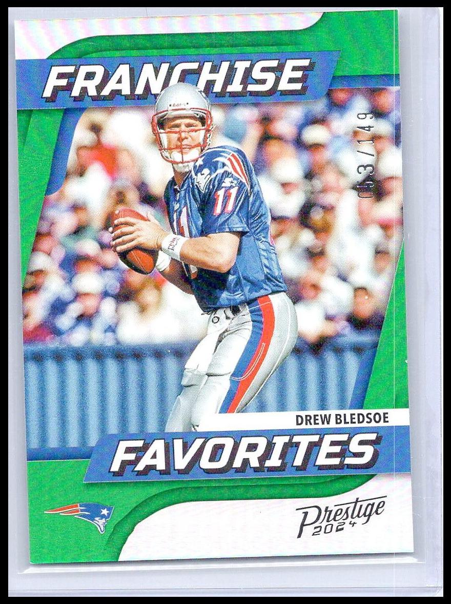 2024 Panini Prestige Football Xtra Points Green Drew Bledsoe #8