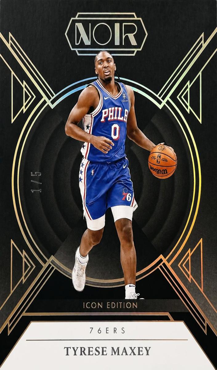2024 Panini Noir Basketball Holo Gold Tyrese Maxey #76