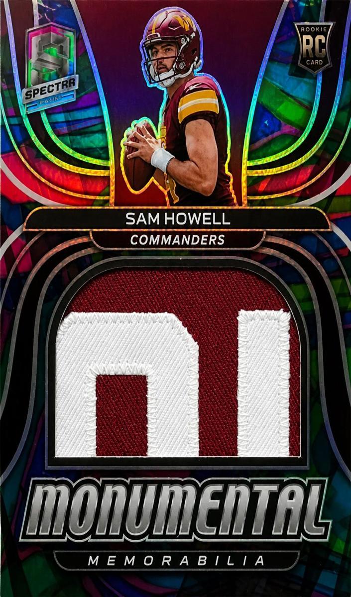 2022 Panini Spectra Football Neon Marble Sam Howell #MME-SHO