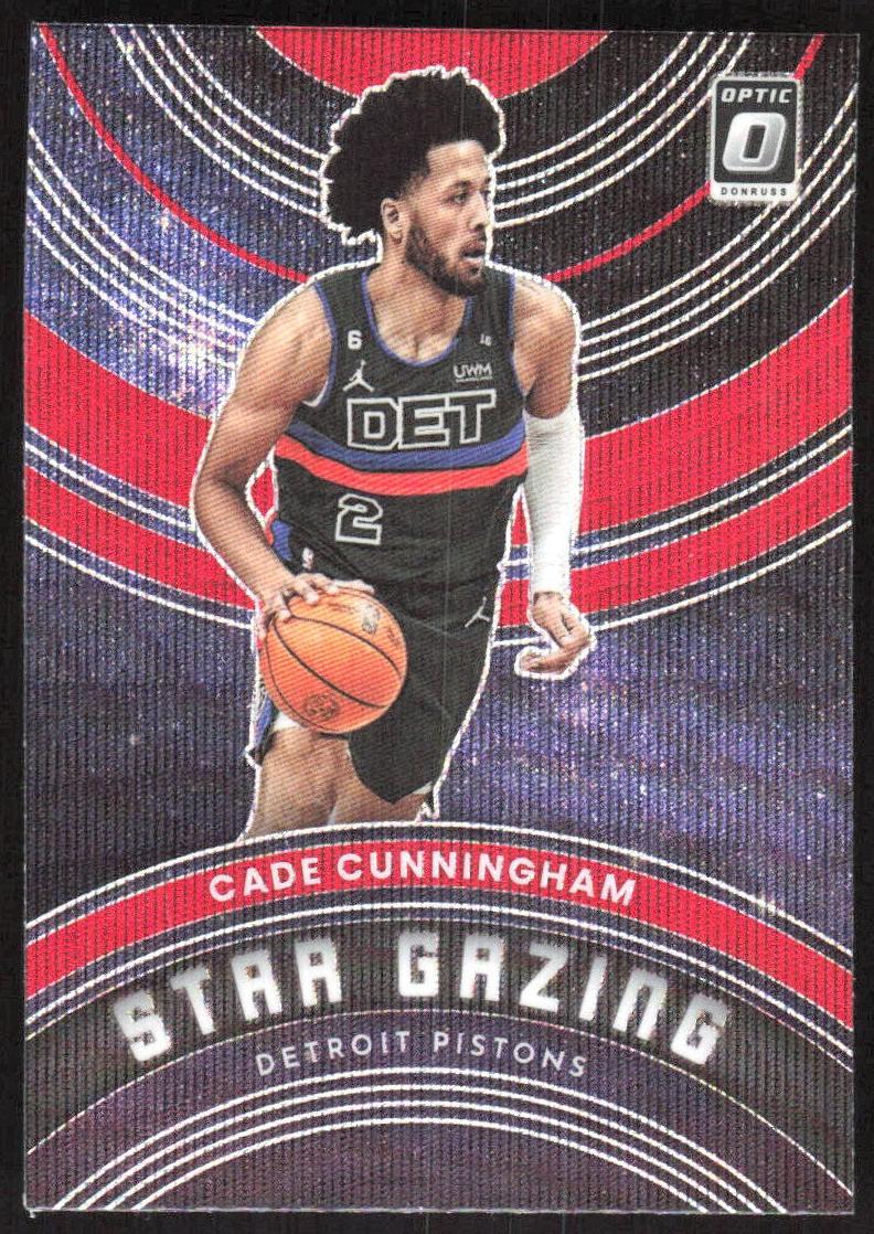 2022 Donruss Optic Basketball Red Wave Cade Cunningham #15