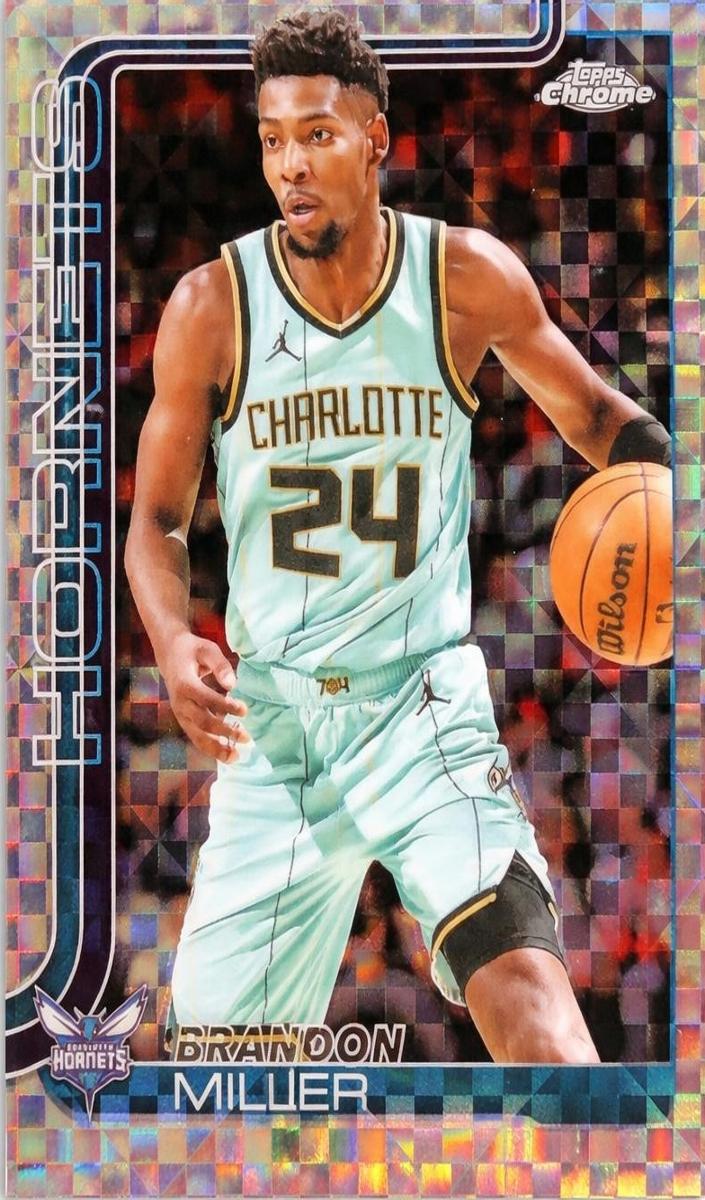 2025 Topps Chrome Basketball X-Fractor Brandon Miller #89