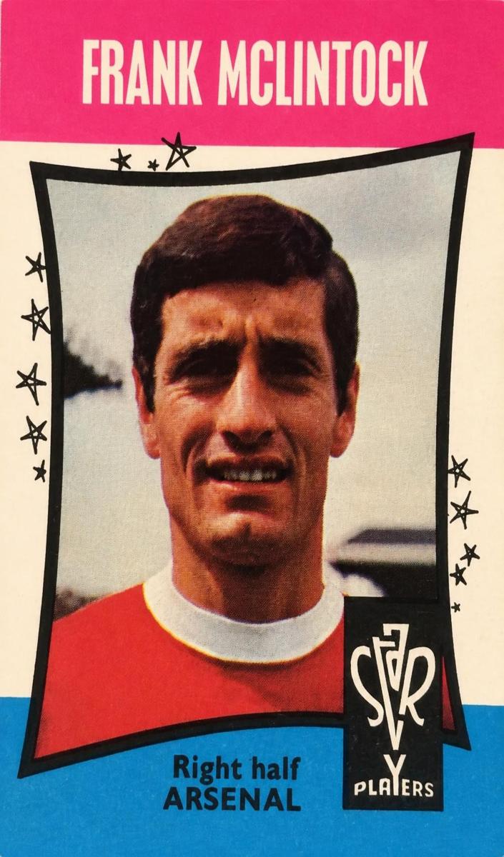 1967 A & BC Football Star Players Soccer Frank Mclintock #48 PSA 6