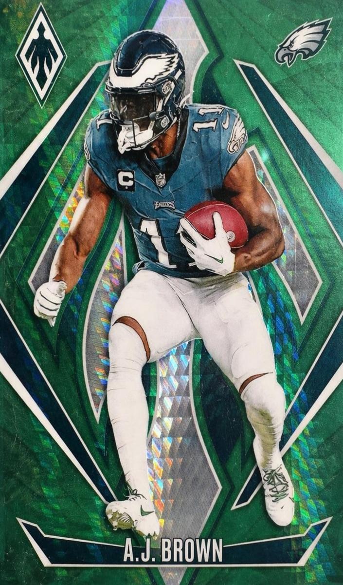 2024 Panini Phoenix Football Green Hyper A.J. Brown #1