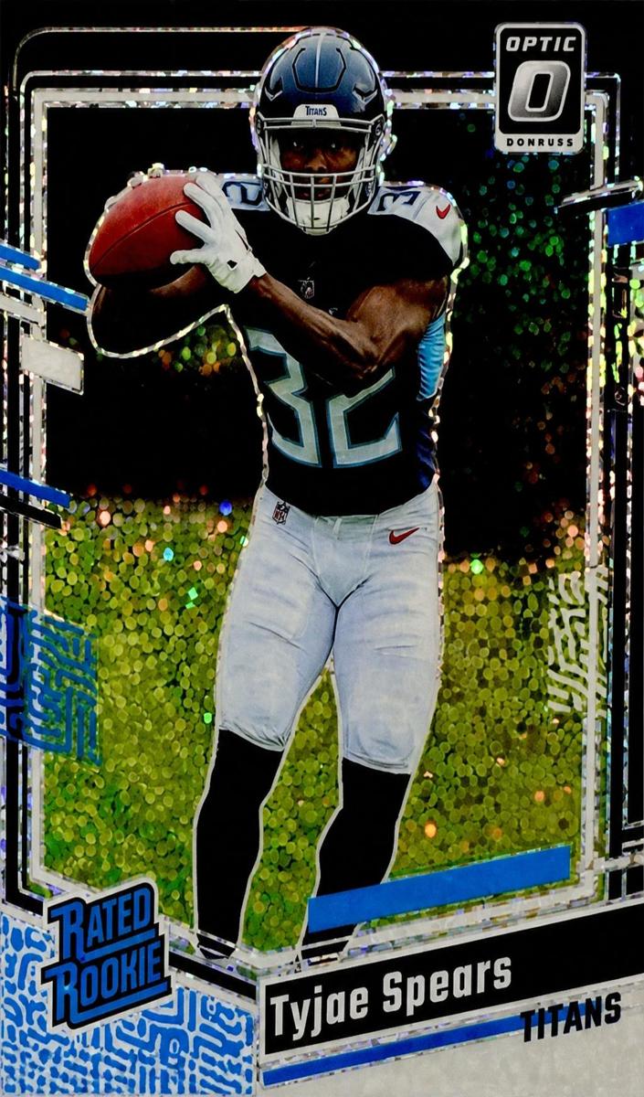 2023 Donruss Optic Football White Sparkle Tyjae Spears #297