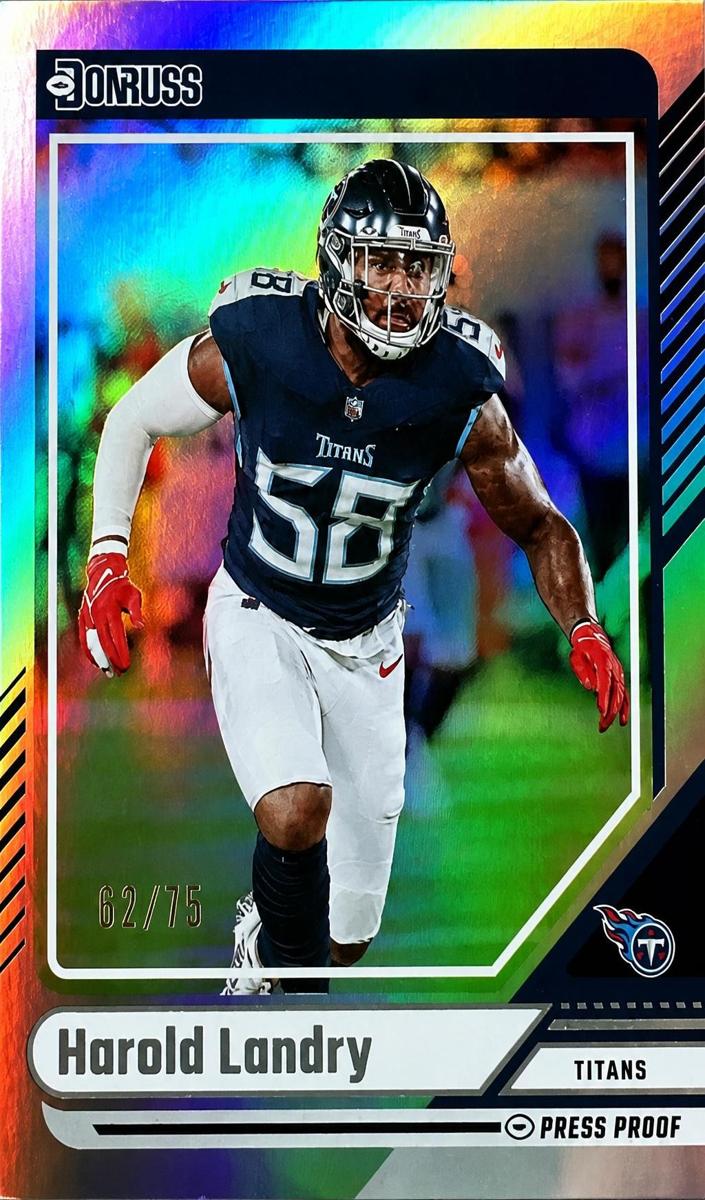 2024 Panini Donruss Football Press Proof Silver Die-Cut Harold Landry #111
