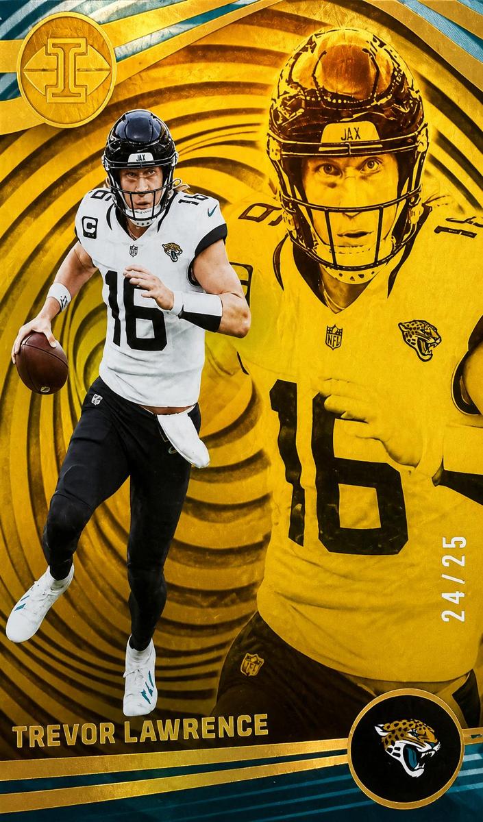 2023 Panini Illusions Football Trophy Collection Gold Trevor Lawrence #49