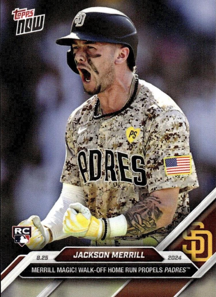2024 Topps Now Baseball Jackson Merrill #591 PSA 9