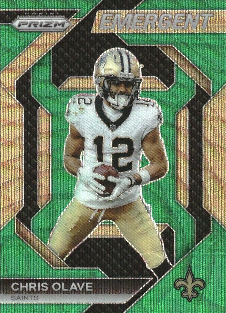 2023 Panini Prizm Football Green Wave Chris Olave #H-6