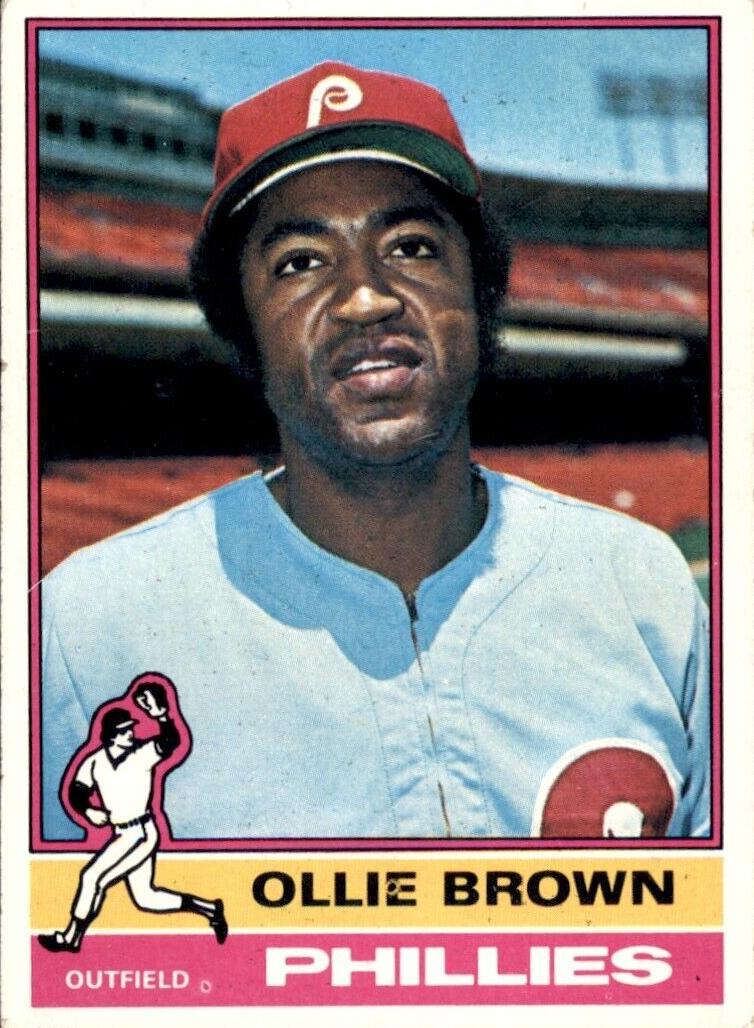 1976 Topps Baseball Ollie Brown #223 PSA 9