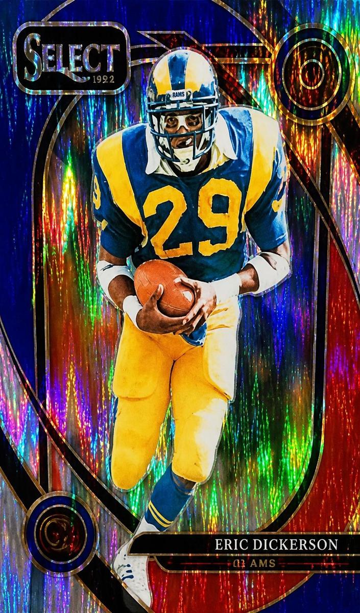 2024 Panini Select Football Red and Blue Shock Eric Dickerson #255