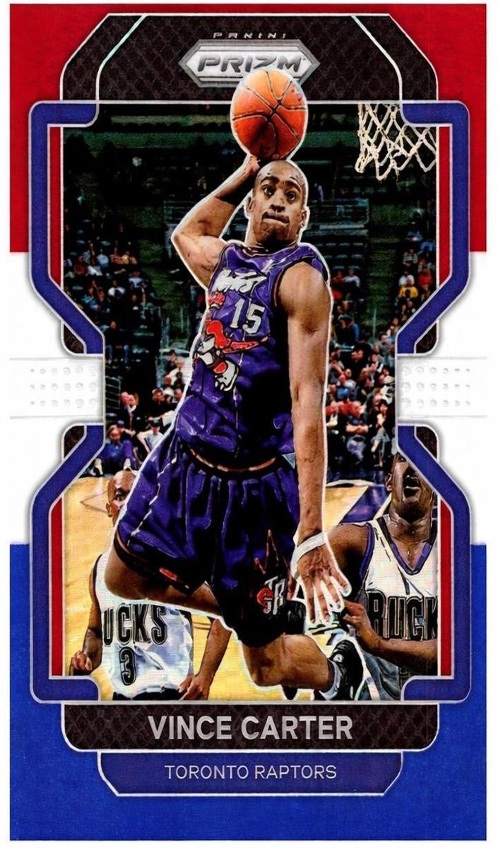 2021 Panini Prizm Basketball Prizms Red White Blue Vince Carter #246