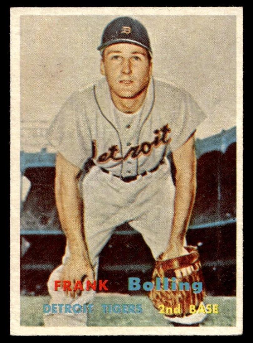 1957 Topps Baseball Frank Bolling #325 PSA 7