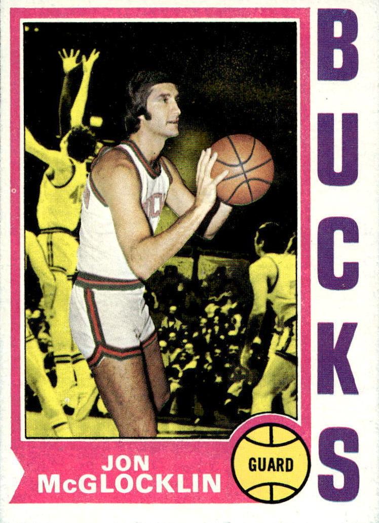 1974 Topps Basketball Jon McGlocklin #37 PSA 9